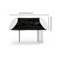 Wood-Grain Golf Tee Marker with Ground Spike Secure Golf Tee Marker Slim Lightweight for Golfers