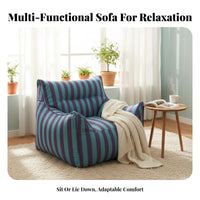 Soft & Skingentle Human-Sized sanctuary Bed Plush Texture Bean Bag Chair Space Saving Floor Sofa Spacious Design for Adults, Students, partners, Bedroom, Living Room, study corner