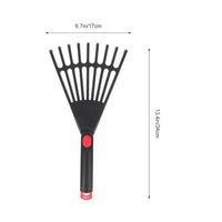 Sturdy Plastic Garden Rake Easy to Use Hand Loosener Compact Design for Flower Bed