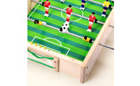 Table Football Game Compact Wooden Foosball Table Educational Wooden Soccer Game for Kids
