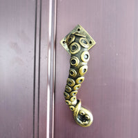 Resin Tentacled Creature Handle Sculptural Steampunk Door Handle Looped End