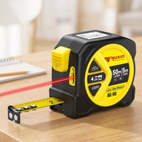 2-in-1 Laser Tape Measure Retractable Digital Tape Measure with Laser Handheld Tool Compact for Carpentry