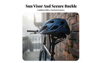 Mature Cycling Helmet Single-Piece Molding Lightweight Bike Helmet Featherlight Adjustable Fit for Commuters, Outdoor, Commuting