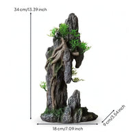 Aquarium Mountain with Plants Safe Mountain Cave Decoration Freshwater