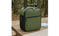 Insulated Lunch Bag Front Pocket Zippered Lunch Bag Top Handle