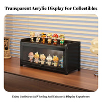 Unseen Box Storage Box High Clearness Acrylic Display Cabinet Figurine Display Case Sturdy Construction for Hobbyists, Desktop