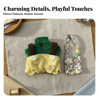 1/12 Scale Doll Clothes Cute Design Doll Outfit Knitted Sweater Miniature Apparel Set for Hobbyists