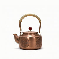Traditional Copper Tea Kettle Artisanally Made Hammered Copper Kettle Rust Resistant for Collectors