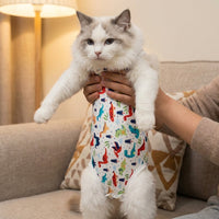 Cat Recovery Suit and Post Surgery Cat Shirt, Surgery Suit with Tie-up Closure, Kitten Recovery Suit for Abdominal Surgery Recovery 142