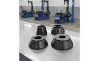 4 Pieces Tapered Tire Balancing Machine Cone Set Machined Wheel Balancer Cone Set Standard Taper Wheel Balancer Cones Wear-Resistant for Mechanics