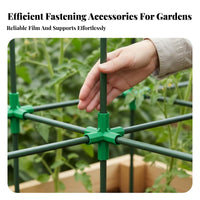 Adjustable Angle Rotating Stake Joint Reusable Garden Stake Connector Kit Sturdy Plant brace Fastener long-enduringing for verdanthouse Growers, DIY hobbyists, Gardeners, Outdoor, Backyard, Patio