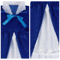 Velvet Dress with Long-Sleeved Historical Dress Flared-Cuff Settler Costume for School Performances