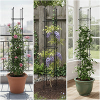Plant Support Frame Sturdy Climbing Plant Trellis Garden Obelisk Weather-Resistant Tomato Support Sturdy for Gardeners