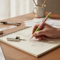 Professional Metal Mechanical Pencil for Drawing and Sketching, 0.3/0.5/0.7mm Lead, High-Value Design