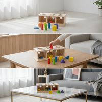 Child-Centered Wooden Shape Sorter Educational Shape Sorting Toy Sturdy Wooden Sorting Box Safe for Toddlers, Playroom, Daycare