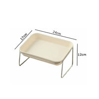 Rectangular Pet Bowl Ergonomic Design PP Bowl Insert Complimentary