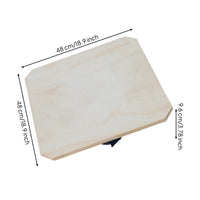 Square Balance Board Pale Grain Wooden Balance Board Sports Gear Natural Wood Fitness Equipment Indoor