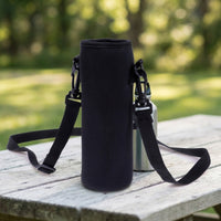Handsunrestrained Water Bottle Carrier with Strap Portable Neoprene Water Bottle Carrier Scratch-Resistant Neoprene Sleeve Insulated for Hikers, Commuters, Travel