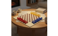 4 Player Chess Set Multiplayer Four Player Chess Set Beginner-Friendly Chessboard for Groups, Families