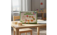 Early Learning Wooden Caterpillar Lacing Game Educational Caterpillar Threading Toy Fine Movement Skills Kids Bead Threading Set Hand-Eye Coordination for Toddlers, Preschool, Nursery, Classroom