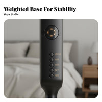 Strong Wind Pedestal Fan Powerful Airflow Distant Control Floor Fan Quiet Operation Cooling Appliance Auto-Deactivate Timer for Bedroom, Living Room, Office