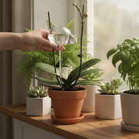 Automatic Self-Watering Glass Animal Plant Waterer for DIY Crafts