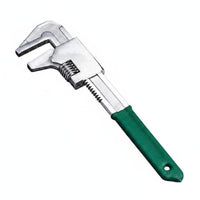 F-Shaped Wrench with Coated Handle Comfortable Adjustable Wrench Non-Slip Spanner for Plumbing, Workshop