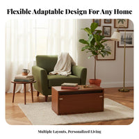 personalizedizable Design Cube Organizer Multi-Functional Stackable Storage Cube mid-centurymid-century-vintage modern aesthetic Combination Cabinet Easy Assembly for Homeowners, Office Workers, Students, Living Room, Study, Bedroom