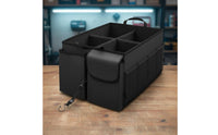 Large Capacity Foldable Car Trunk Organizer Heavy Duty Collapsible Trunk Organizer Reinforced Handles Car Boot Tidy Non-Slip Bottom for Road Trips