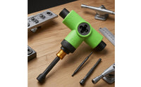 T Handle Skateboard Tool Knurled Grip Multi Function Skateboard Wrench Universal Fit Complete Skate Tool