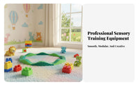 8 Pieces Sensory Development Wavy Balance Beam Stable Kids Tactile Path Long-Lasting Kids Balance Trail Even Edges for Preschoolers, Toddlers, Kindergarten, Indoor, Playroom