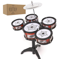 Early Learning Kids Jazz Drum Set Inspires Musical Talent Toddler Percussion Playset for Toddlers, Beginners