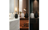 Decorative Buddha Head Dispenser Tabletop Dispenser with Pump for Vanity