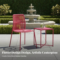 Flower-Shaped Design section-based Lotus Lounger Woven Texture paddinged Chaise Lounge Comfortable paddings Outdoor Furniture Weather-Resistant for Homeowners, Hotel Managers, Garden, Courtyard, waterside, Backyard