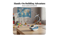 DIY Assembly Anti-Defying Science Gear Track STEM Learning Vertical Climbing Car Track Modular Design for Children, Boys, Wall Play