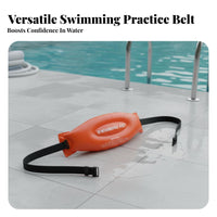 Beginner Friendly Inflatable Swim Belt Lightweight & Comfortable Learn to Swim Buoyant Support Belt Allows Unrestricted Movement