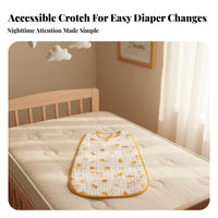 Antipush-away Design Sleeveless sleep bag Breathable Sleeveless Sleepsuit with Legs Lightweight infant nightwear Soft for Newborns, young children, Summer evenings, nightmoment, rest period moment, Nursery