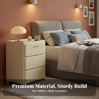 Light Luxury aesthetic 3-Tier Round Cabinet Modern Design Round Multi-Tier Side Table Space-Saving Nightstand Multifunctional for Apartment Dwellers, Homeowners, Students, Small Spaces, Living Room, Office, Nursery