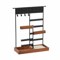 Multi-Tier Jewelry Rack Tabletop Jewelry Organizer Stand Knot Bracelet Display Rack for Vanity Table
