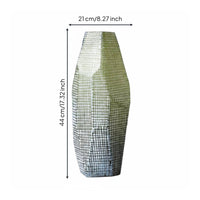 Engraved Glass Vase Modern Decorative Glass Vase Transparent Home Decor for Flower Arrangement, Table Display