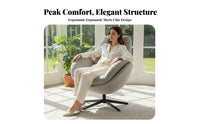 Nordic Design rotating Barrel Chair Minimalist stylish Indoor Seating Ergonomic Design Easy to Assemble for Adults, Readers, homeowners, Living Room, Balcony, perusing alcove, Home Office