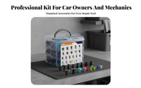 680 Pieces Push Rivet Selection Set Nylon Material Auto Body Clip Fastener Organized Storage Case Car Rivet Set for Mechanics