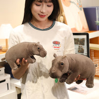 Hippo Plush Toy, Short Plush, PP Cotton Filling, for Youth