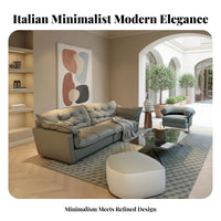 Straight-Line Couch Italian design Sofa Minimalist Design Living Room Furniture for Homeowners, Apartment Dwellers, Villas, Large Homes, Lounge Area