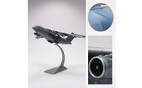 1/100 Aircraft Model with Stand Cast Metal Plane Model with Base Detailed for Study Room
