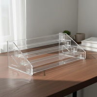 Pin Display Rack Space Saving Anime Merchandise Organizer Multi-Layer Pin Holder for Collectors, Bookshelf