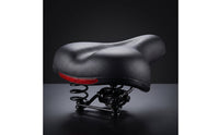 Bike Saddle with Spring Shock Absorbing Padded Bike Seat Bike Seat with Reflector Soft Wear-Resistant for Commuters