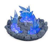 Rock-Textured Diorama Base with Ice Effects Clear Figure Display Base Cracked Effect Parts Multi-Scale for Hobbyists