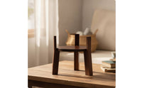 Jar Stand Rustic Wooden Stand Round Furniture for Dining Table