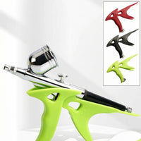 Spray Pen Holder Threaded Metal Connector Airbrush Holder Spray Pen Stand Plastic Tool Rest Cutout Openings